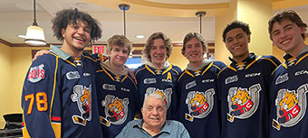 Aspira Waterford Barrie Retirement Living celebrated each of its 100-year-old residents with visits from local dignitaries and the Barrie Colts.